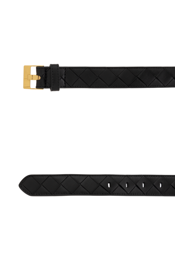 【関税・送料込み】BOTTEGA VENETA BELTS BLACK LEATHER BELT Bottega Veneta® Men's Intrecciato Belt in Black. Shop online